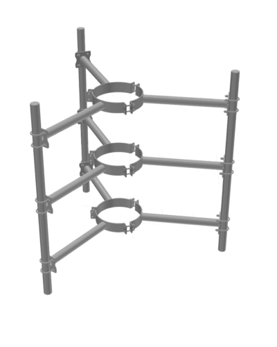 Antenneoffset med bærerør fast offset ø219-ø711mm - Ekstra beslag